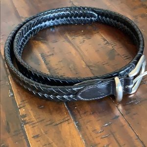 Men’s coach black leather belt